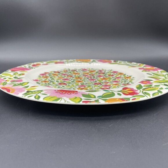 Spode Chop Plate Platter Emmas Garland Kim Parker Home Flowers Pink Floral 2006 - Picture 4 of 8